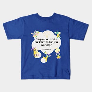 Pablo Picasso Inspiration Quote Kids T-Shirt